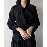 mipiarl ボウタイティアードワンピース | JUNOAH | 詳細画像6