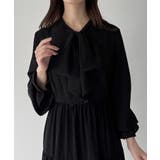 mipiarl ボウタイティアードワンピース | JUNOAH | 詳細画像7