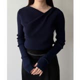 mipiarl  フィンガーホールドレープニットトップス | JUNOAH | 詳細画像17 