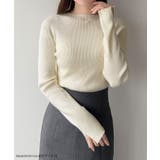 mipiarl  袖口スリットリブニット | JUNOAH | 詳細画像2 