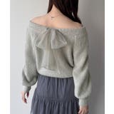 mipiarl  2WAYネックバックリボンニット | JUNOAH | 詳細画像12 
