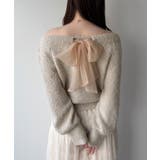 mipiarl  2WAYネックバックリボンニット | JUNOAH | 詳細画像4 