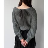 mipiarl  2WAYネックバックリボンニット | JUNOAH | 詳細画像7 