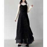 mipiarl  薄手ツイードフロントリボンラッフルキャミワンピース | JUNOAH | 詳細画像4