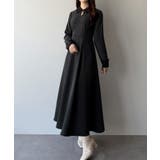 mipiarl  バイカラーコーデュロイフレアワンピース | JUNOAH | 詳細画像9 