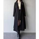 mipiarl  ステンカラーロングレディコート | JUNOAH | 詳細画像10 