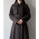 mipiarl  ステンカラーロングレディコート | JUNOAH | 詳細画像13 