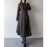 mipiarl  ステンカラーロングレディコート | JUNOAH | 詳細画像14 