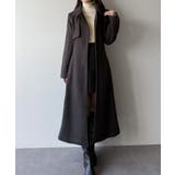 mipiarl  ステンカラーロングレディコート | JUNOAH | 詳細画像15 