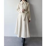 mipiarl  ステンカラーロングレディコート | JUNOAH | 詳細画像2 