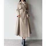 mipiarl  ステンカラーロングレディコート | JUNOAH | 詳細画像20 