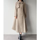 mipiarl  ステンカラーロングレディコート | JUNOAH | 詳細画像21 