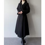 mipiarl  ステンカラーロングレディコート | JUNOAH | 詳細画像8 