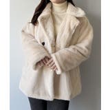 mipiarl  ステンカラーファーミドルコート | JUNOAH | 詳細画像3 