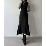 mipiarl  ツイードレースアップマーメイドジャンスカ | JUNOAH | 詳細画像3 