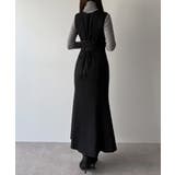 mipiarl  ツイードレースアップマーメイドジャンスカ | JUNOAH | 詳細画像4 