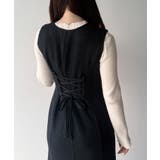 mipiarl  ツイードレースアップマーメイドジャンスカ | JUNOAH | 詳細画像7 