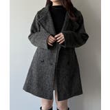 mipiarl  2wayカラーシャギーミドルコート | JUNOAH | 詳細画像10 