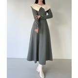 mipiarl  クラシカルカラーフレアニットワンピース | JUNOAH | 詳細画像10 