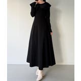 mipiarl  クラシカルカラーフレアニットワンピース | JUNOAH | 詳細画像11 