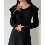 mipiarl  クラシカルカラーフレアニットワンピース | JUNOAH | 詳細画像12 