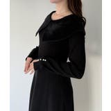 mipiarl  クラシカルカラーフレアニットワンピース | JUNOAH | 詳細画像14 