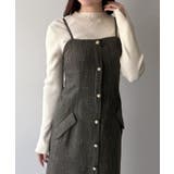 mipiarl  薄手ツイードタイトキャミワンピース | JUNOAH | 詳細画像10 