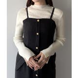 mipiarl  薄手ツイードタイトキャミワンピース | JUNOAH | 詳細画像4 