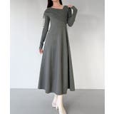 mipiarl  2wayネックドレープフレアニットワンピース | JUNOAH | 詳細画像3 