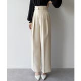 mipiarl  ハイウエストタックスラックス | JUNOAH | 詳細画像4 