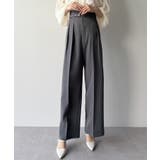 mipiarl  ハイウエストタックスラックス | JUNOAH | 詳細画像7 