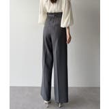 mipiarl  ハイウエストタックスラックス | JUNOAH | 詳細画像9 