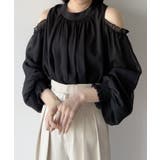 mipiarl  オフショルシアーギャザーブラウス | JUNOAH | 詳細画像6 