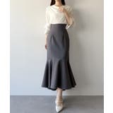 mipiarl  ハイウエストフィットマーメイドスカート | JUNOAH | 詳細画像10 