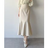 アイボリー | mipiarl  ハイウエストフィットマーメイドスカート | JUNOAH