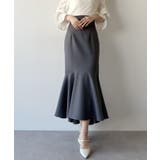 チャコール | mipiarl  ハイウエストフィットマーメイドスカート | JUNOAH