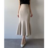 mipiarl  ハイウエストフィットマーメイドスカート | JUNOAH | 詳細画像11 