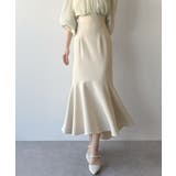 mipiarl  ハイウエストフィットマーメイドスカート | JUNOAH | 詳細画像4 