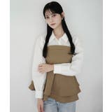 mipiarl  シャツドッキングペプラムビスチェ | JUNOAH | 詳細画像14 