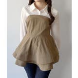 mipiarl  シャツドッキングペプラムビスチェ | JUNOAH | 詳細画像9 