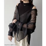 mipiarl  2WAYシャツブラウス＋ノースリニットセット | JUNOAH | 詳細画像2 