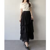 mipiarl  ランダムヘムプリーツティアードスカート | JUNOAH | 詳細画像12 