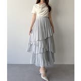 mipiarl  ランダムヘムプリーツティアードスカート | JUNOAH | 詳細画像19 