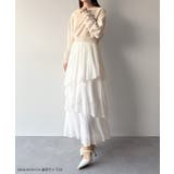 mipiarl  ランダムヘムプリーツティアードスカート | JUNOAH | 詳細画像2 