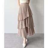 mipiarl  ランダムヘムプリーツティアードスカート | JUNOAH | 詳細画像21 