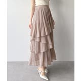 mipiarl  ランダムヘムプリーツティアードスカート | JUNOAH | 詳細画像22 