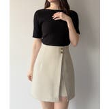 mipiarl  インナーパンツ付きハイウエストレイヤードミニスカート | JUNOAH | 詳細画像4 