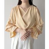 mipiarl  キャンディースリーブドレープブラウス | JUNOAH | 詳細画像11 