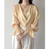 mipiarl  キャンディースリーブドレープブラウス | JUNOAH | 詳細画像9 