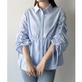 mipiarl  ドロストギャザースリーブシャツチュニック | JUNOAH | 詳細画像10 